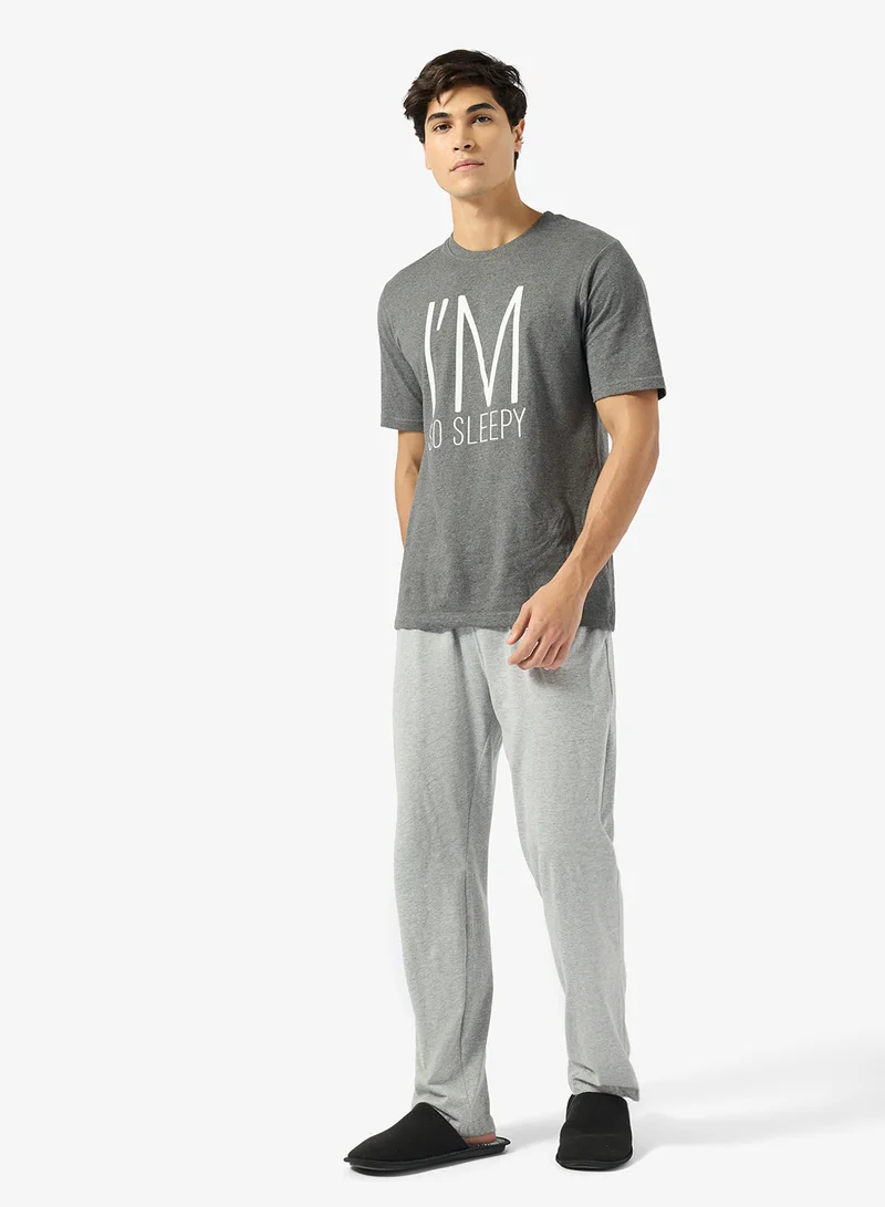 Seventy Five  Regular fit tee and Pant set for Men | Best Price UAE